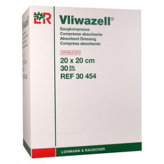 Lohmann Rausher Vliwazell 20 x 20 cm sterilní 30ks