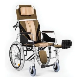 Timago Stable ALH008 Invalidní vozík polohovací 49 cm barva hnědo-bežová